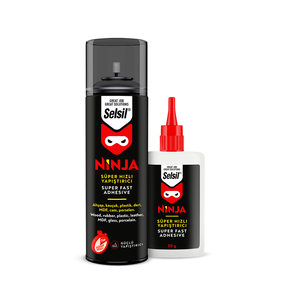 Selsil Ninja Mdf Hızlı Yapıştırıcı 200 ml+50gr