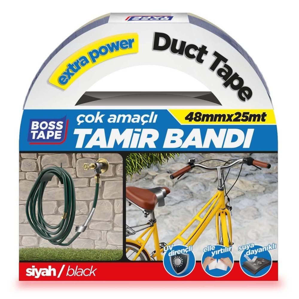 Boss Tamir Bantı 48 X 25 MT Siyah