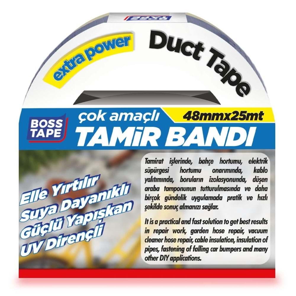 Boss Tamir Bantı 48 X 25 MT Siyah