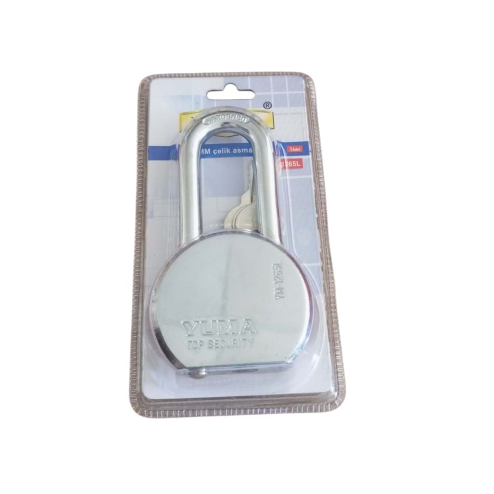 Yuma Çelik Asma Kilit Uzun Kancalı 65 mm