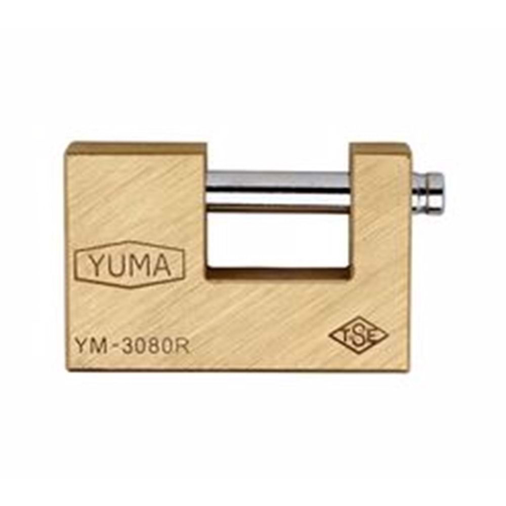 Yuma Kayar Milli Pirinç Asma Kilit 80 mm