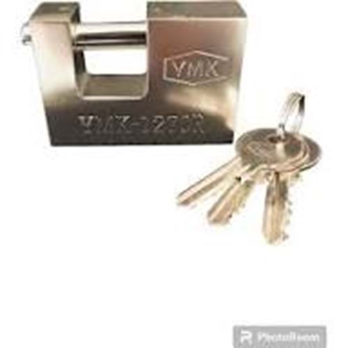 Ymk Kayar Milli Yale Anahtar Gri Asma Kilit 70 mm