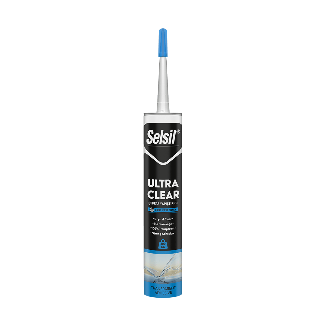 Selsil Ultra Clear Kristal Şeffaf Montaj Yapıştırıcı 290 ml