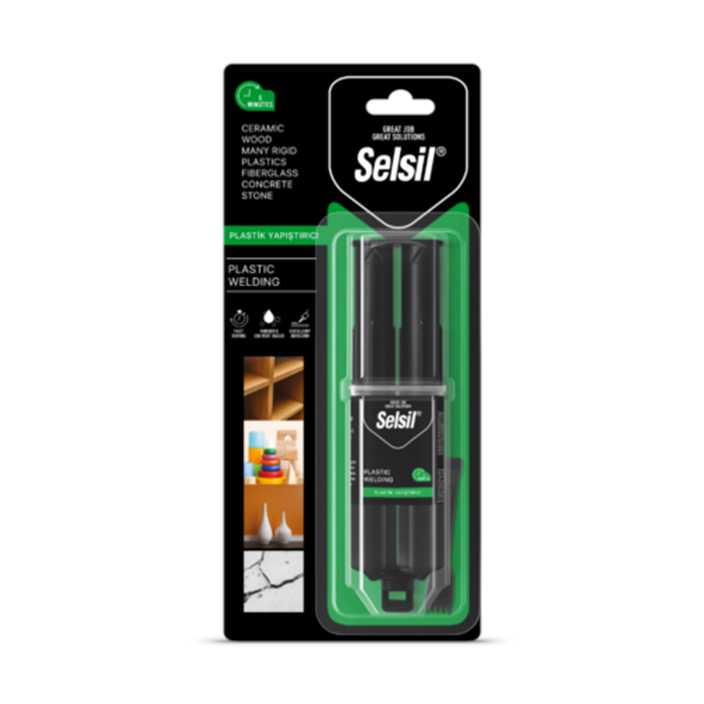 Selsil Enjektör Tip Plastik Yapıştırıcı 28 Gr
