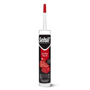 Selsil Ultra Tack Güçlü Montaj Yapıştırıcı Beyaz 290 ml