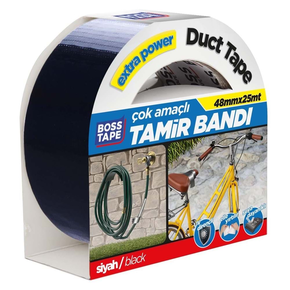 Boss Tamir Bantı 48 X 25 MT Siyah