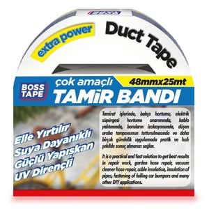 Boss Tamir Bantı 48 X 25 MT Siyah